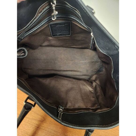 Coach Hamptons tote bag 7757 Black leather Tote - Picture 9 of 10